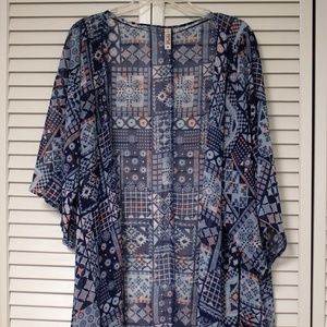Blue Patterned Kimono (M)